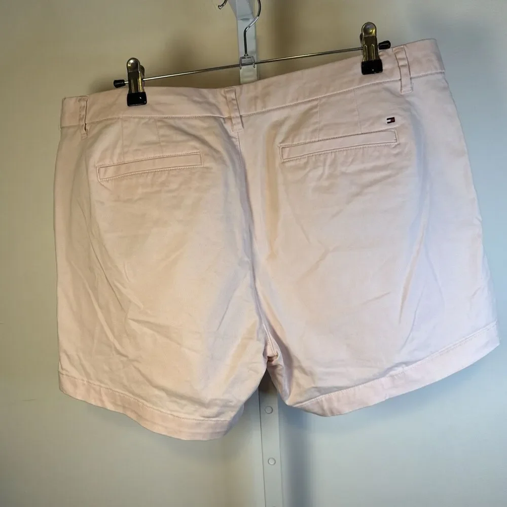 Tommy Hilfiger Women’s Classic Chino Shorts Size 16 Light Pink